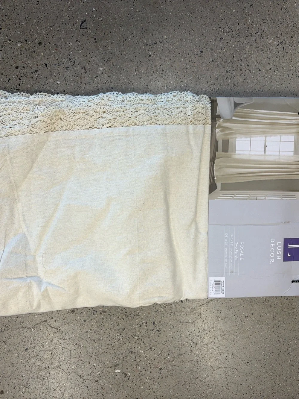 Curtain Panels in off white